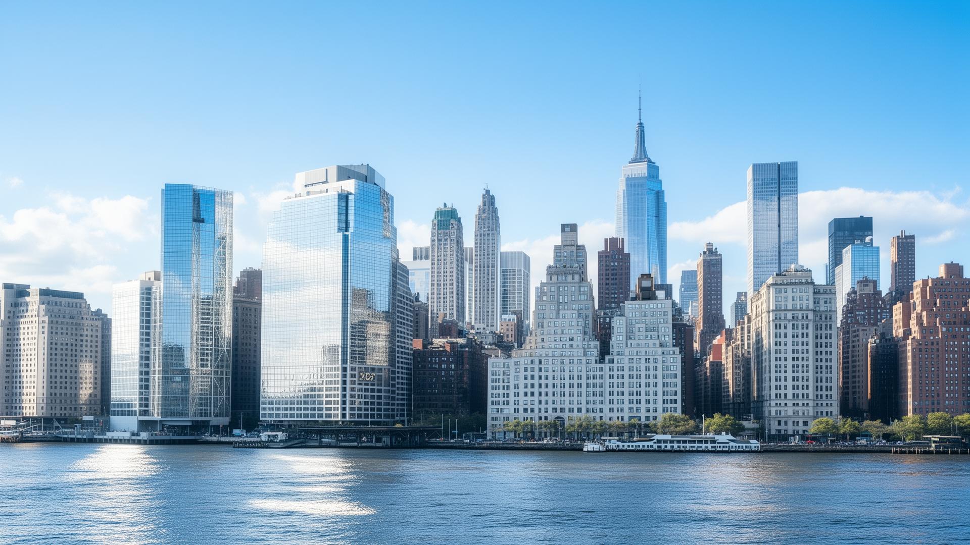 New York City skyline in daylight